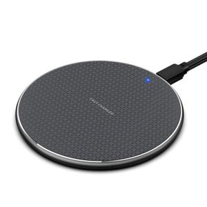 China High Power 110 KHZ Round Wireless Charger Desktop Aluminum Alloy factory