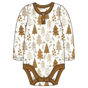 China Christmas infant baby romper bodysuit tree printing baby clothes christmas set factory