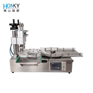 China Desktop Using Automatic 5ml Vial crimp Capping Machine With Dual Capping Head for frozen dry powder packing factory