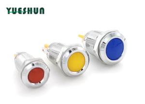 China Metal Panel Mount LED Indicator Lights 12mm For Car Motorcycle Boat factory