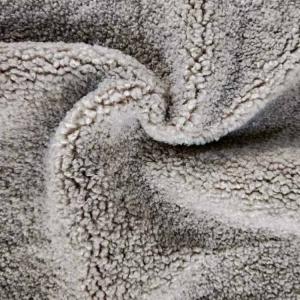 China 58'' 60'' 360gsm 100 Polyester Sherpa Fleece For Upholstery Carpet factory