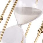 30 Minute 60 Minute Large Antique Brass Hourglass , Rotating Sand Timer