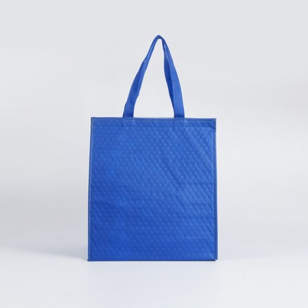 Fashion portable recyclable pp non woven cooler bag travelling insulated food delivery tote reusable thermal lunch bag