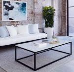 Living Room Iron Art Artificial Marble Top Dining Room Table