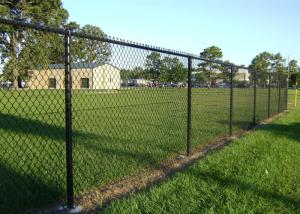 China 4mm Black PVC Diamond Wire Fence 5ft 6ft Tall factory