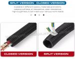 Polyethylene Fireproof Black Flexible Pipe (UL94 V-0), AD7~AD108 Plastic