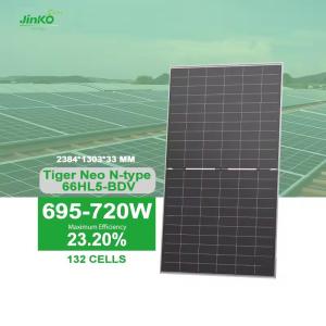China 695W 700W 710W 715W 720 Watt Bifacial Dual Glass Solar Photovoltaic Panel With Power Tolerance Of 0- 3% factory