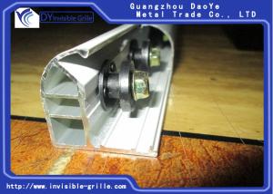 China DY Aluminium Track Rail For Protecting Children Safety Invisible Grilles factory
