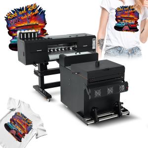 China High Speed 24inch Dual XP600/i3200 Industrial Garment Printer Bundle for DTF Printing factory