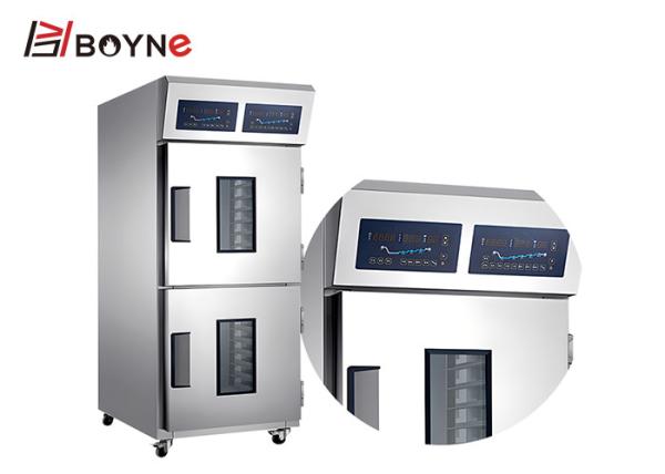 Two Half Glass Door 36 Trays Dough Freezer Retarder Microcomputer Control For