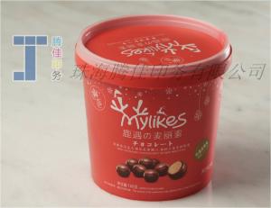 China Oval Shape In Molding Label With Glossy Surface Finish And Silk Printing factory