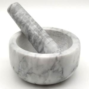 China Marble Stone Mortar And Pestle Set For Herb Spice Crushing Grinding factory
