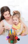 Wooden Catch The Worm Game For Children'S Hand Eye Coordination Training