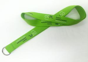 China Polyester / Nylon / Bamboo Custom Single Lanyard For School Id factory
