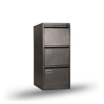 Black White Waterproof Sturdy 3 Layers Lateral File Cabinet