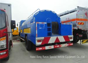 China Stainless Steel Liquid Tank Truck / Water Tanker Truck With High Pressure Jetting Pump factory