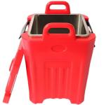 50L Insulated Soup Carrier Stainless Steel Tank With Four Wheels