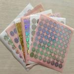 Round 3D Laser Holographic Hologram Sticker Custom Logo Made Printed