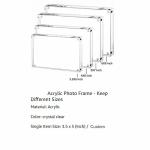 Digital Printing Clear Glass Picture Decoration Frame Double Sided For Still