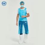 S&J Biodegradable Disposable Aprons 4Color Pe Apron,Waterproof Cooking Aprons