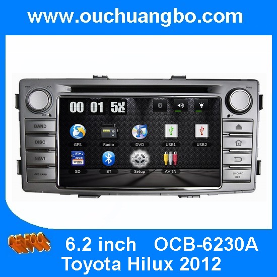 Ouchuangbo Car DVD Nav Audio Radio Player for Toyota Hilux 2012 USB iPod GPS System OCB-6230A
