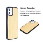 Personalised Carved Wooden Phone Case Bamboo Mobile Cover Walnut Shockproof