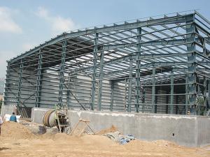 China Steel Frame Pre Engineered Building Warehouse Workshop CE EN1090 factory
