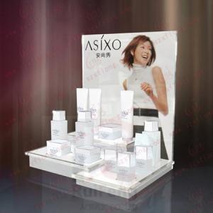 China Customized point of sale display, acrylic organizer, acrylic cosmetic organizer factory