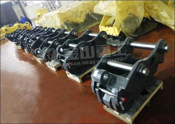 Q345B Steel Excavator Quick Coupler , Komatsu PC50 PC60 Hydraulic Quick Hitch