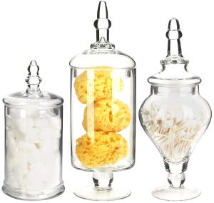 China Bird Handle Glass Canister With Lid factory