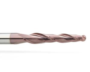 China 2 Flutes Solid Carbide Tapered End Mill Wood Tapered Milling Cutter Bit factory