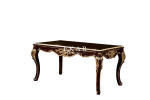 China Royal Classic European Style Wooden Luxury 6 Seater Dining Table LF-1075 factory
