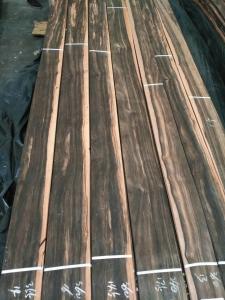 China Quarter wood veneer Door Skin Makassar Ebony wood veneer factory