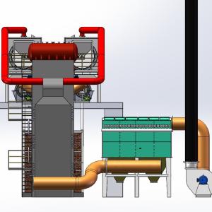 China PLC Control Double Carbonization Furnace High Temperature 400-600C factory