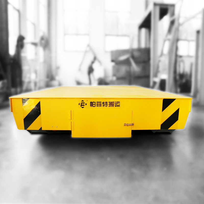 Low Bed Track Electric 300ton Coil Transfer Trolley Powered By Battery