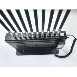 High Power 360W 8 to 12 Channels selectable Indoor Signal Jammer with Aluminum Alloy Casing & Remote Control Panel
