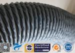PVC Coated Fiberglass Fabric HAVC Flexible Air Duct 200MM Grey 260℃ Waterproof