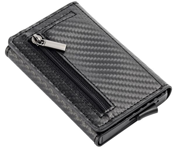 Classic RFID Blocking Credit Card Wallet Organizes And Protects Cards PU /