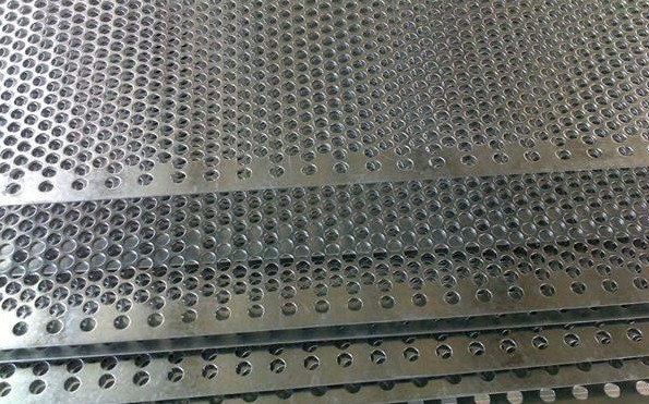 Decorative Perforated Metal Mesh Lowes 0.1-0.8mm Thickness Small Round Hole