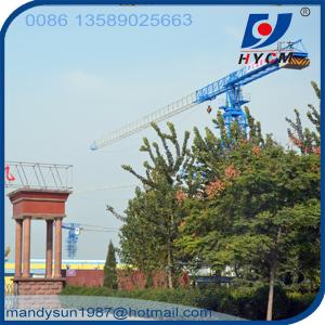 China QTP7427 Topless 74m Jib Lenght 18ton Max. Load Flattop Tower Crane with Low Price factory
