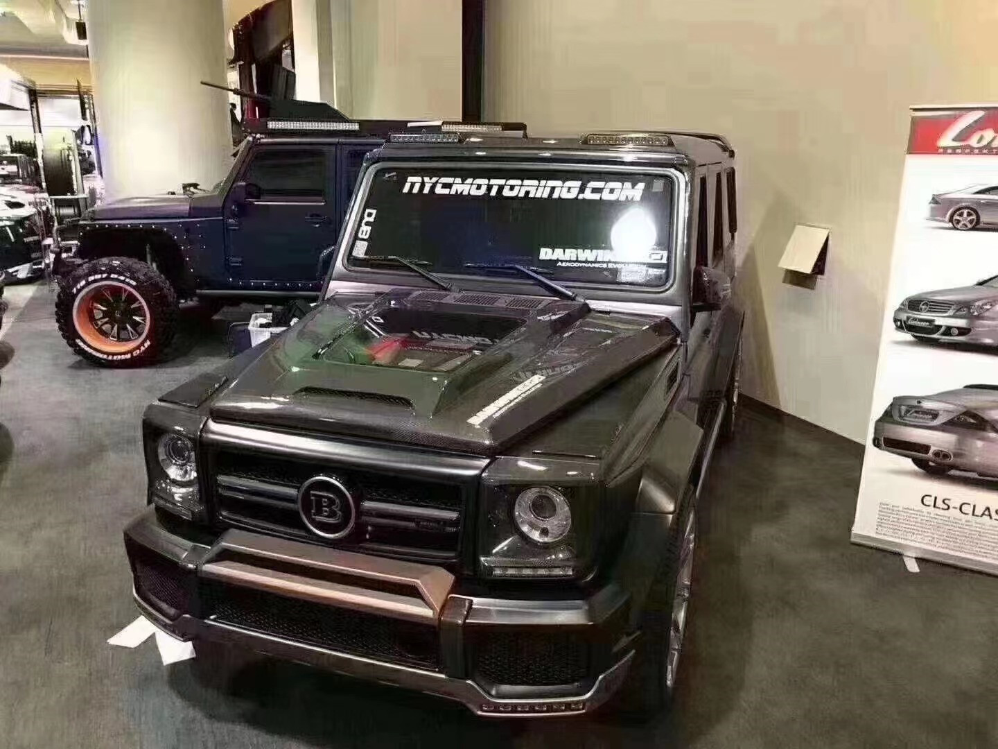 For Benz G Class W463 W464 Carbon Fiber Hood G500G55G63G350 IMP Transparent Style Machine Cover