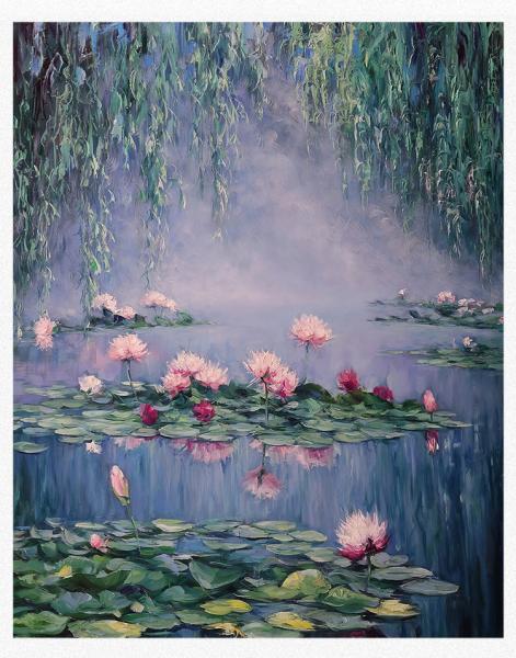 Hotel Decorative Personal Picture Canvas Oil and Canvas Colorful Flower Hand