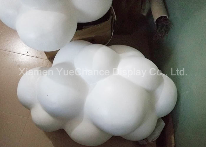 Mall Ceiling Hanging Modern Art Sculptures , Resin Cloud Sculpture Weatherproof Material