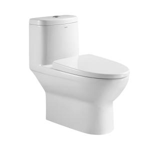 China Washdown 1 Piece Dual Flush Toilet S trap 185mm Closestool factory