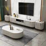 Modern Artificial Marble Top TV Table Furniture For Dining Room