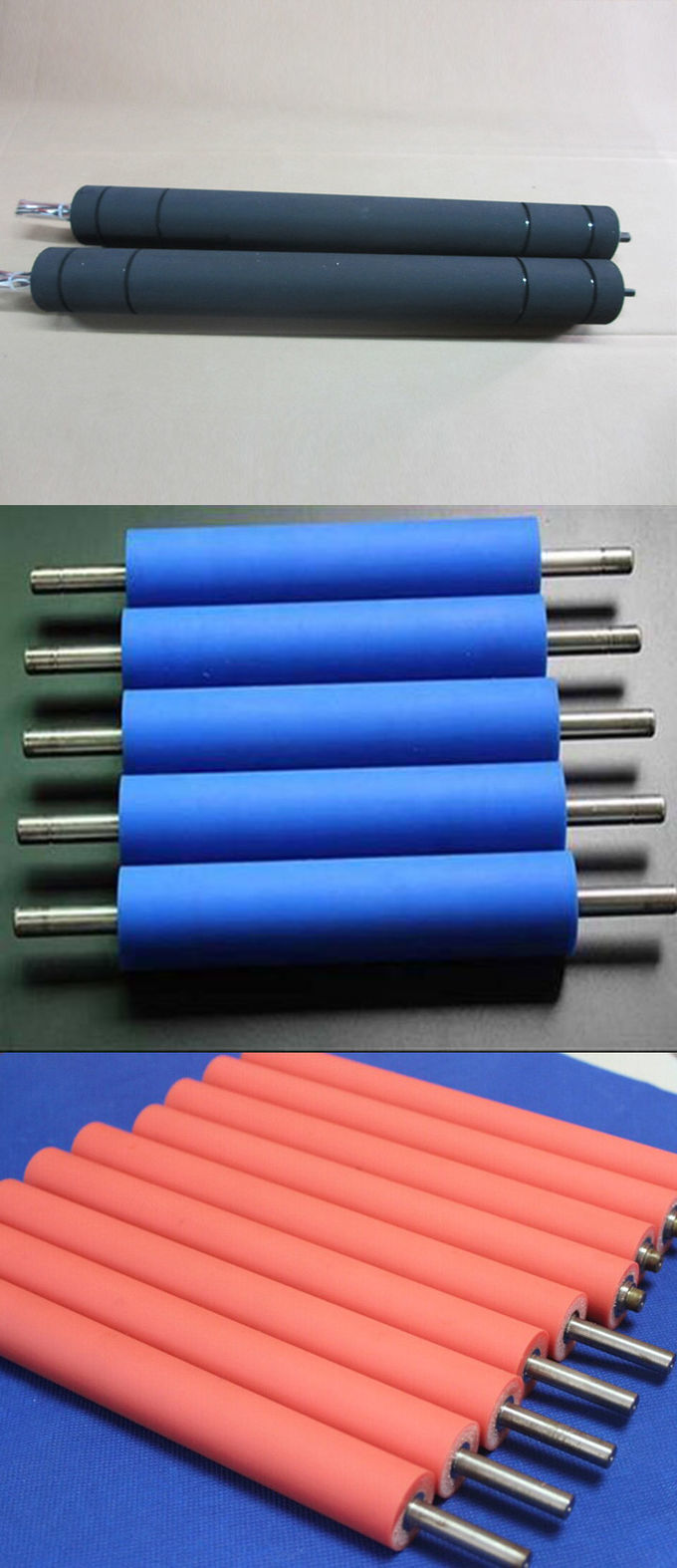 Flexible Electric Small Conveyor Rollers , Rubber Covered Conveyor Rollers