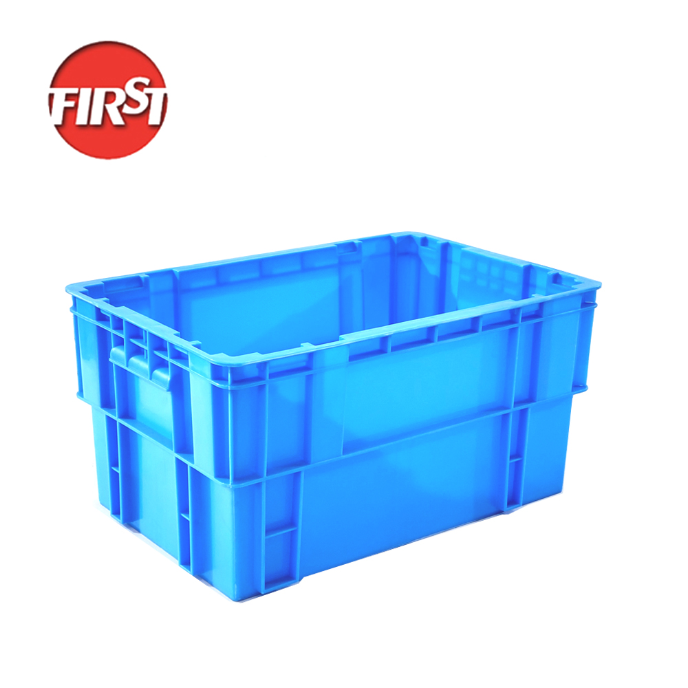 Wine Stackable Milk Crate Storage 595x395x300mm Warehouse Transport Foldable