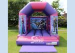 OEM ODM Purple Kids Frozen Bouncy Castle Made Of 0.55MM PVC Tarpaulin