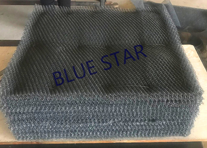 Pure Titanium Filter Knitted Mesh 0.2 / 0.25mm Wire For Sea Water Desalination / Air Filter