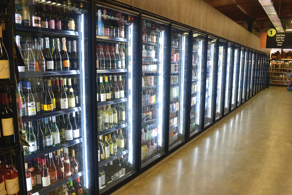 Display Walk In Cooler/ Freezer with Glass Door